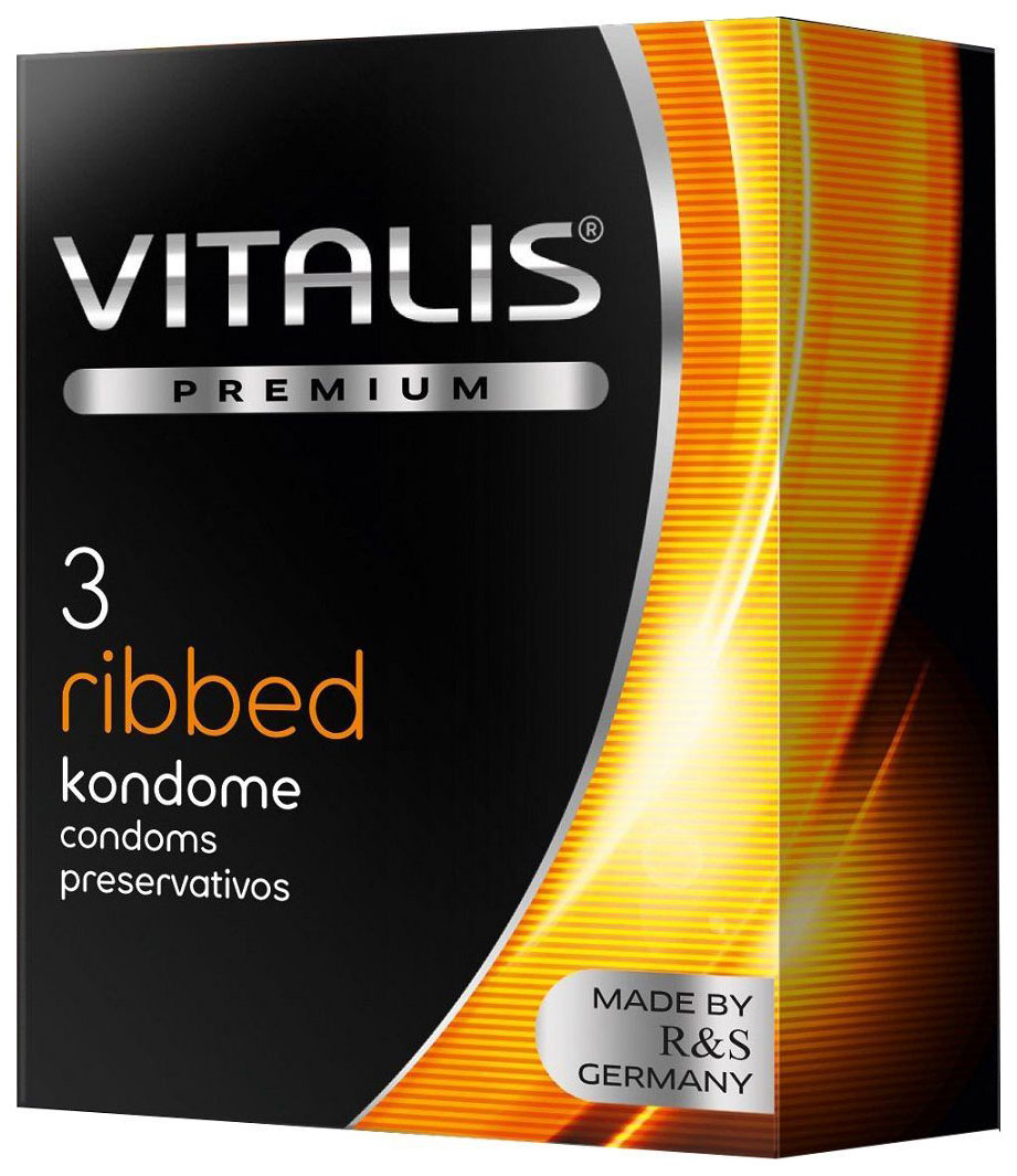 Купить Презервативы Vitalis premium Ribbed 3 шт.