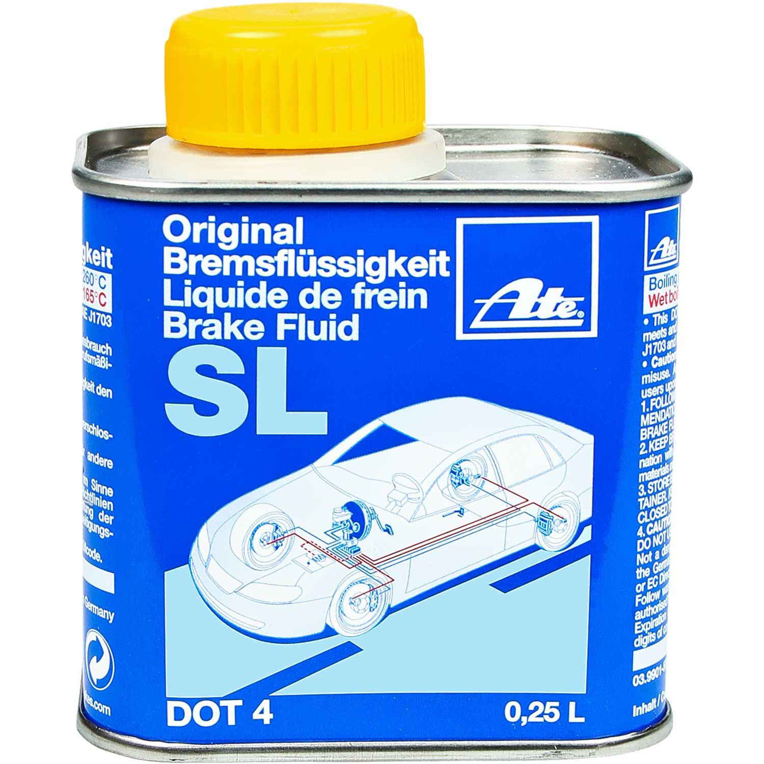 

Тормозная жидкость ATE DOT4 0,25л. 3990158082