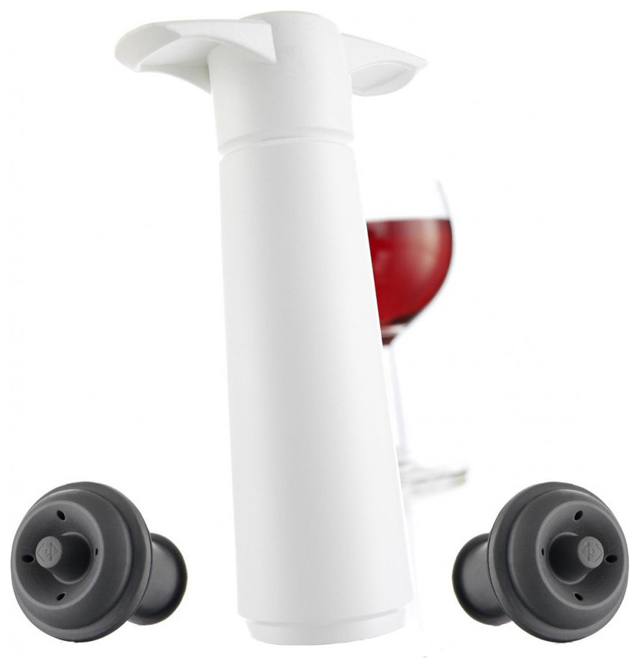 Вакуумный насос VacuVin Wine Saver Blister White 8542606