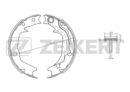 

Комплект тормозных колодок ZEKKERT BK-4442
