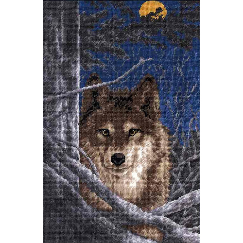 фото Набор для вышивания hobby&pro волк,18х28 см, 602