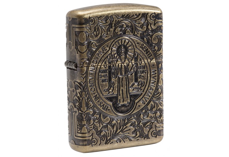 

Бензиновая зажигалка Zippo Armor 29719 Antique Brass, Armor 29719