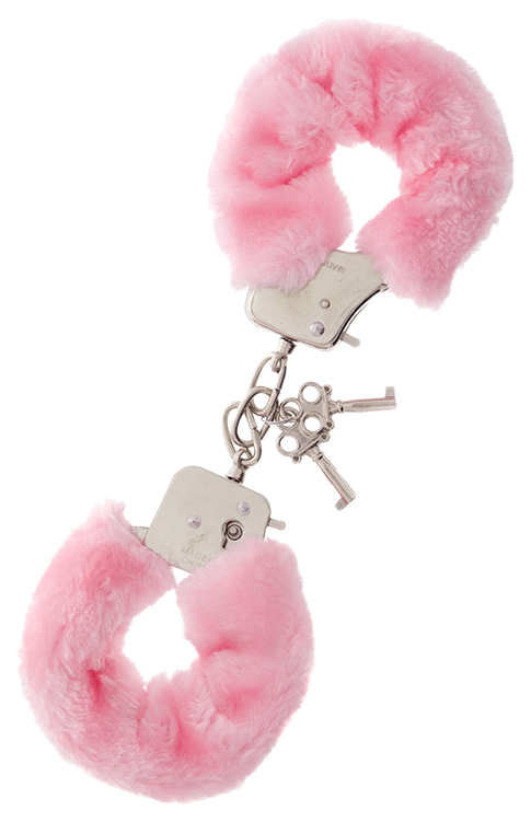 Наручники Dream Toys Metal Handcuff With Plush Pink металлические с розовым мехом