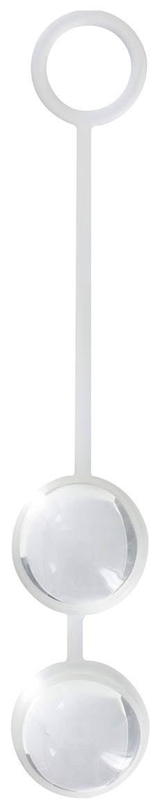 Стеклянные вагинальные шарики Duo Love Dalls на силиконовой сцепке