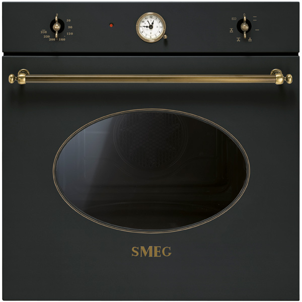 Встраиваемый электрический духовой шкаф Smeg SF800AO Black ручка роллер parker im essential t319 matte black ct f 0 5 мм корпус из латуни чёрные чернила