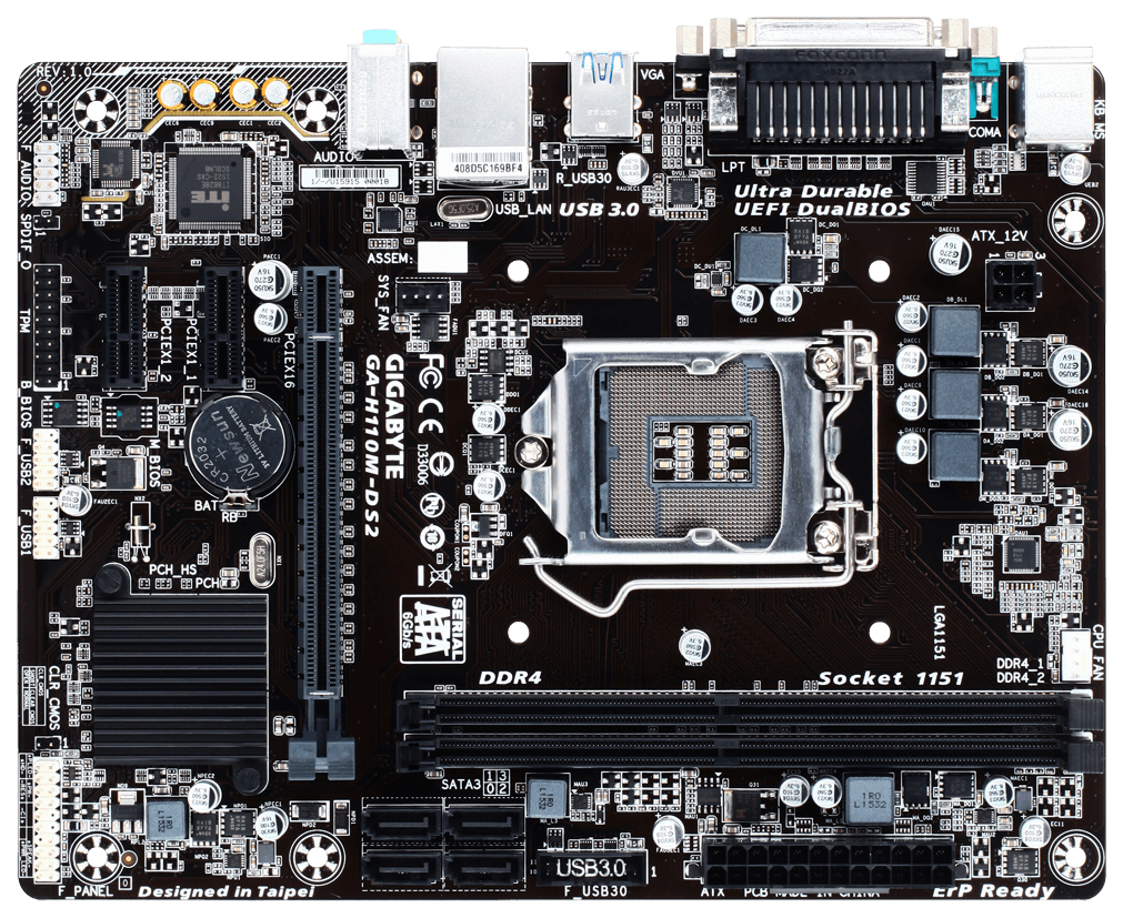 

Материнская плата GIGABYTE GA-H110-D3, GA-H110-D3