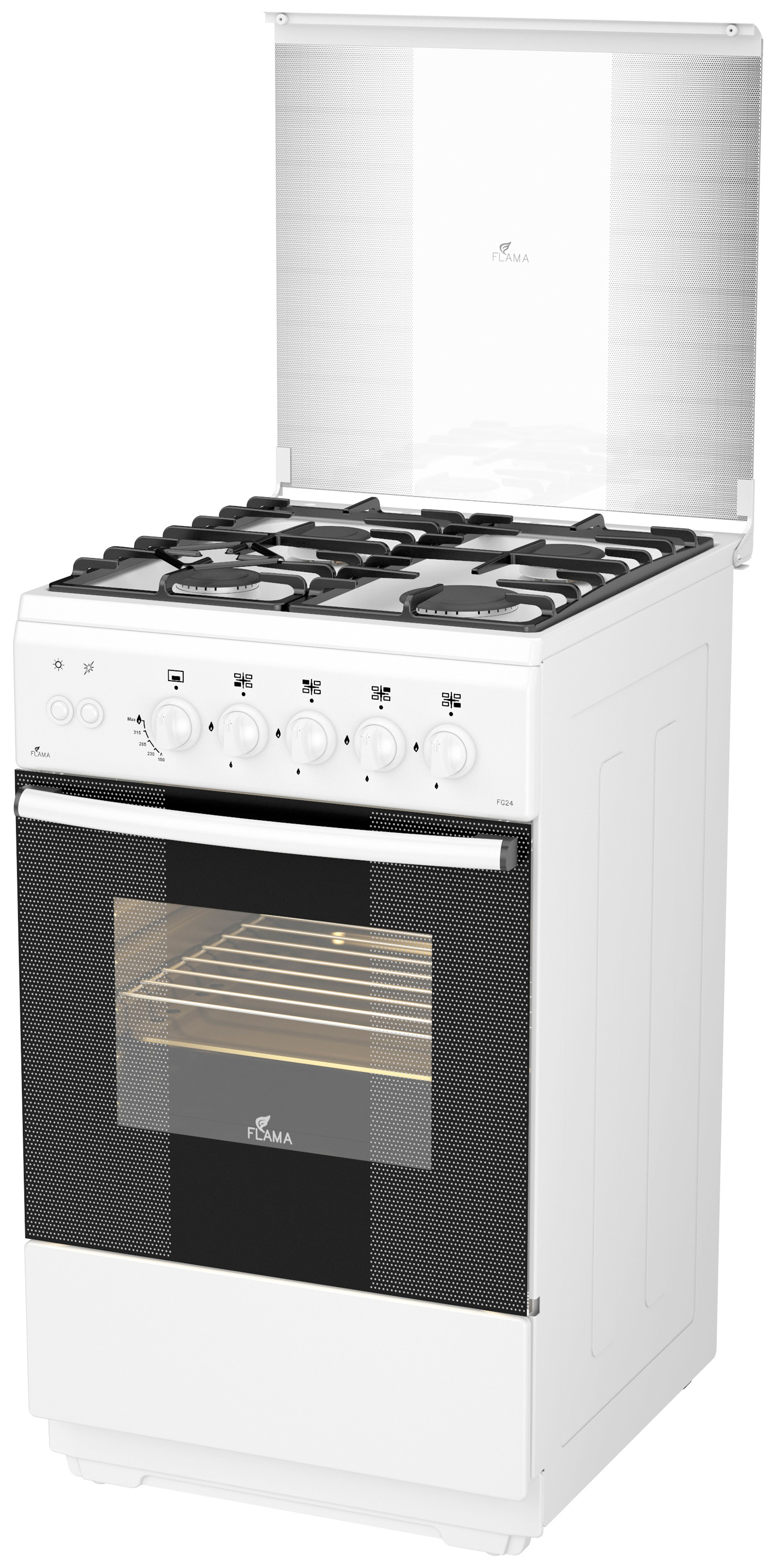 фото Газовая плита flama fg 24210 w white