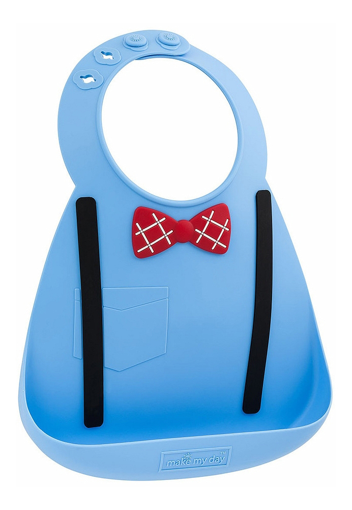 фото Нагрудник make my day baby bib scholar blue