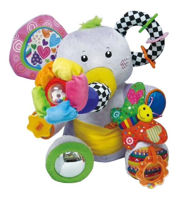 Мягкая развивающая игрушка Biba Toys Важный слон мягкая игрушка с электронной головоломкой слон