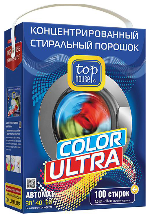 фото Порошок для стирки top house color ultra 4.5 кг