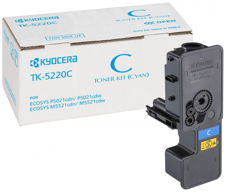 фото Картридж для лазерного принтера kyocera тk-5220c, голубой, оригинал