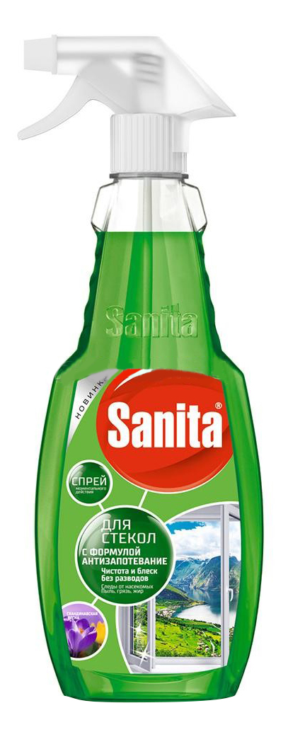 Чистящее средство для стекол и зеркал Sanita 500 мл
