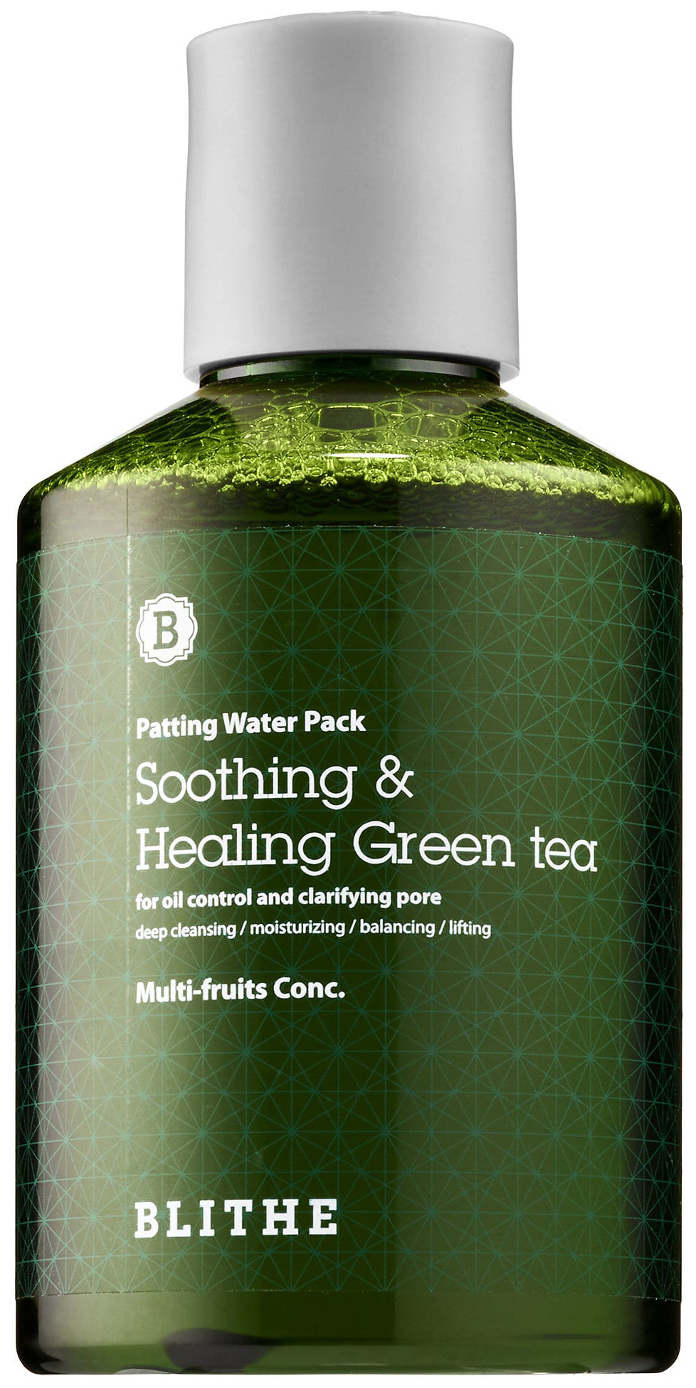 фото Маска для лица blithe soothing & healing green tea 200 мл