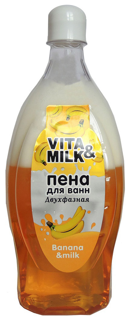 

Пена для ванн VITA&MILK Банан&Молоко 850 мл, банан&Молоко