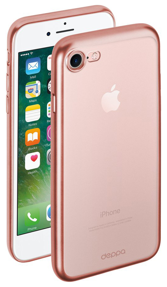 фото Чехол deppa gel plus для apple iphone 7/8 rose gold