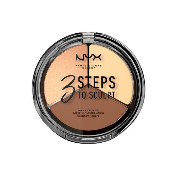 фото Корректор для лица nyx 3 steps to sculpt face sculpting palette 02 5 г nyx professional makeup