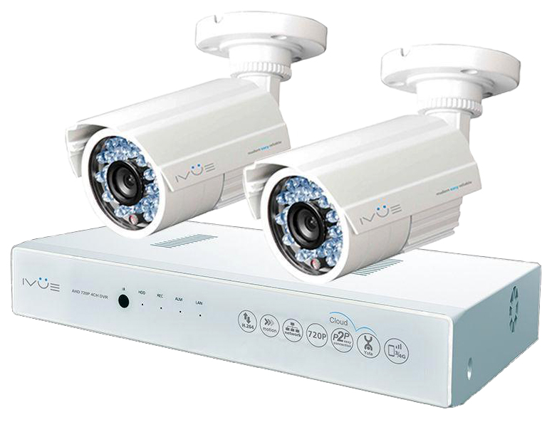 

Система видеонаблюдения IVUE Дача 4+2 IVUE-D5004 AHC-B2, Дача 4+2