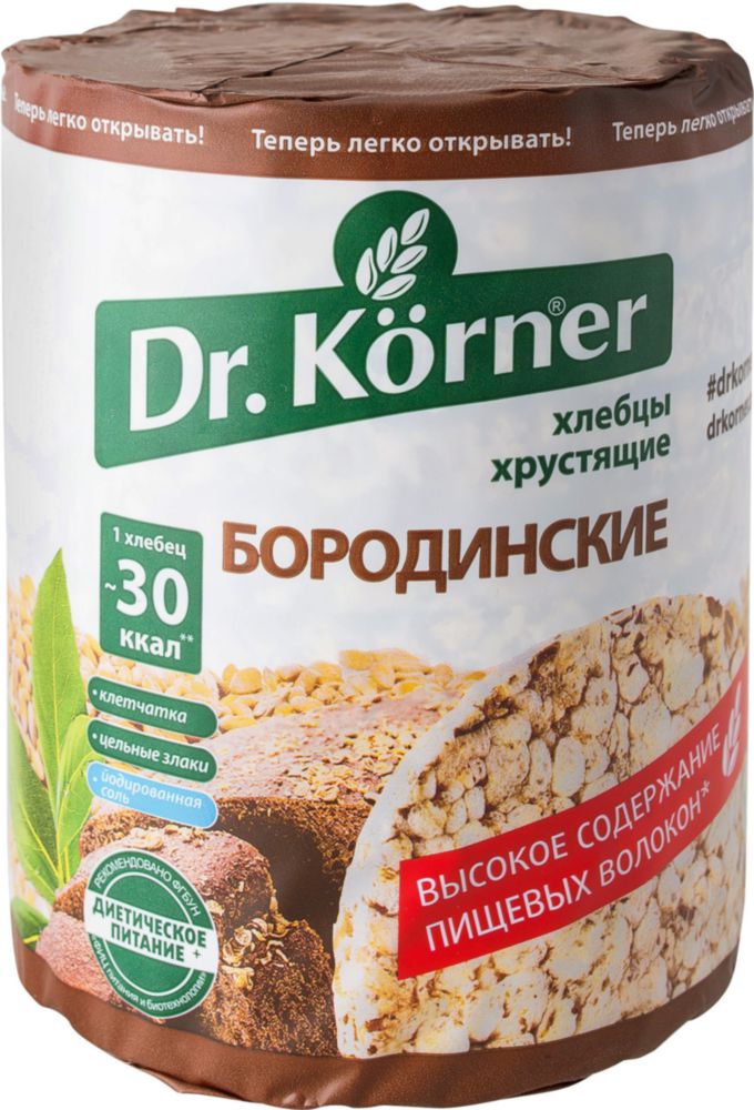 фото Хлебцы хрустящие dr.kоrner бородинские 100 г dr.korner