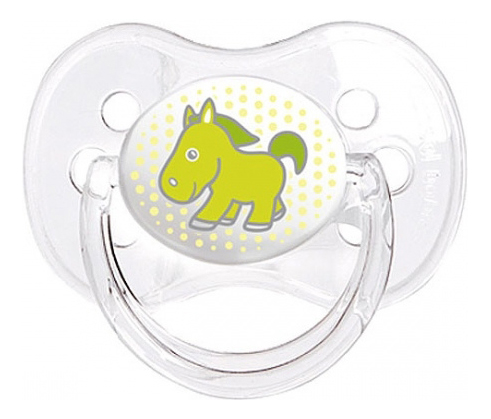 

Пустышка круглая силиконовая 0-6 Transparent Canpol Babies 1 шт. 22/516, 0-6 мес