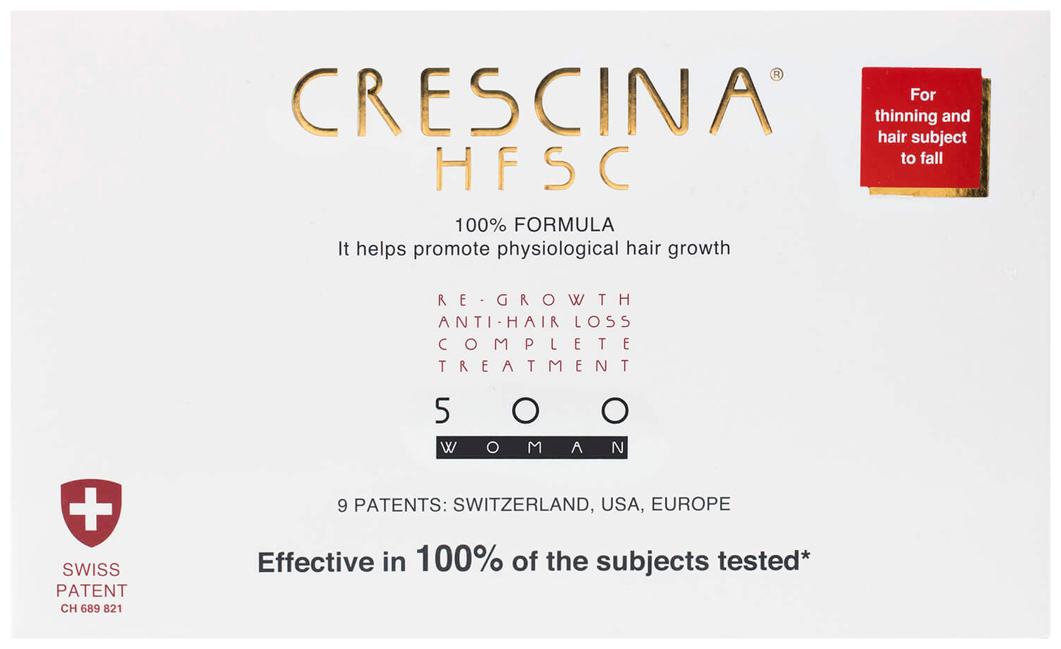 

Ампулы для волос Crescina 500 для стимулирования роста волос для женщин №20+лосьон, Комплекс 500 HFSC 100% для стимулирования роста волос для женщин