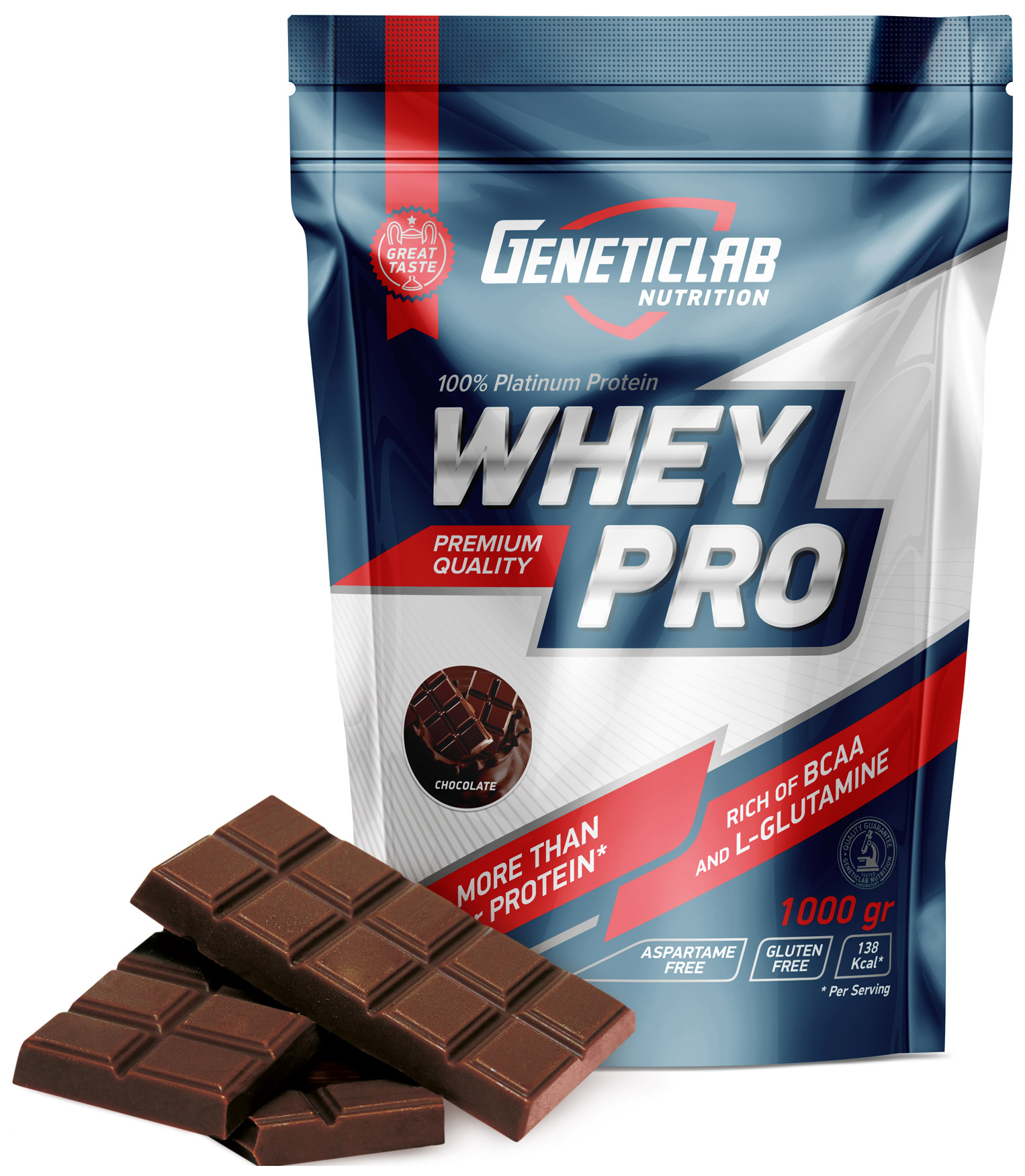 фото Протеин geneticlab nutrition whey pro, 1000 г, chocolate