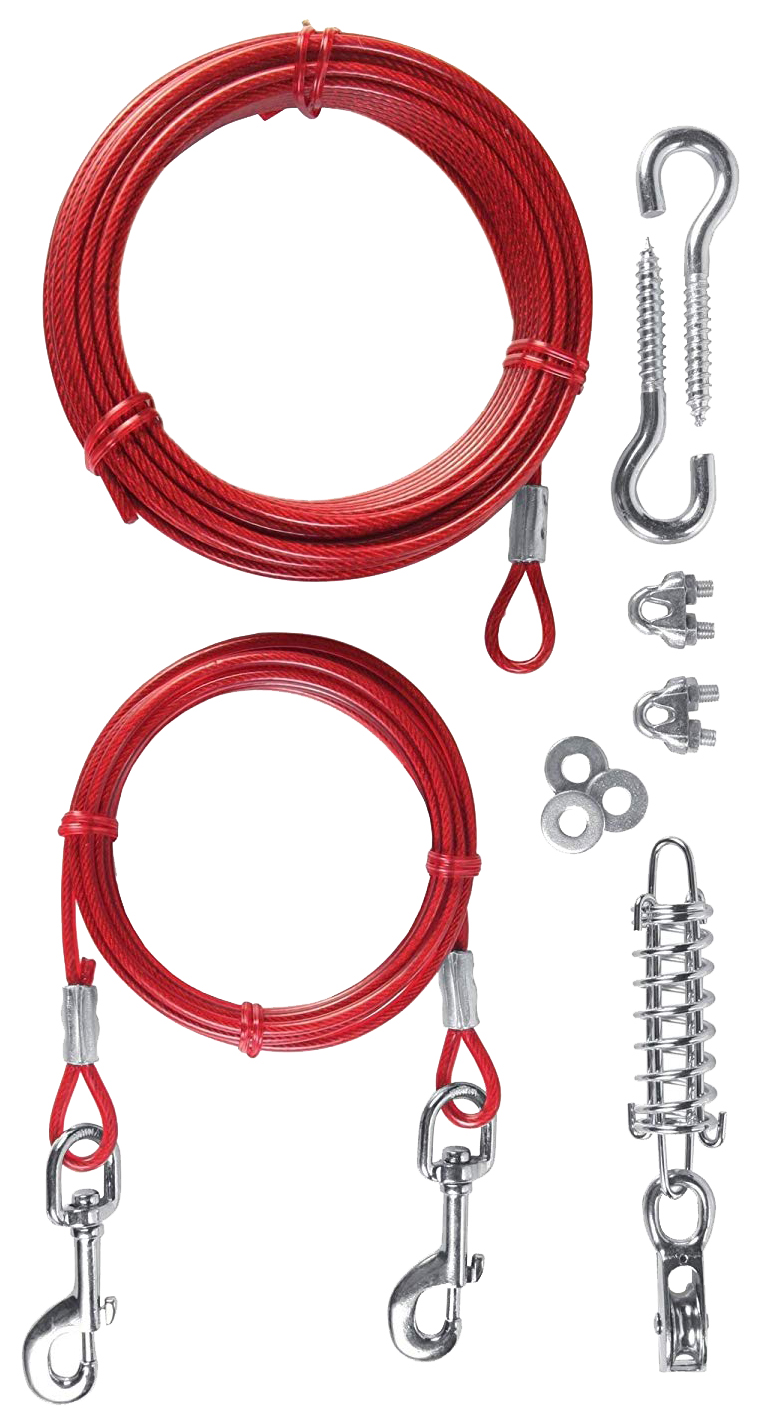 

Трос для собак Trixie Tie Out Cable, размер 15м, красный, Tie Out Cable