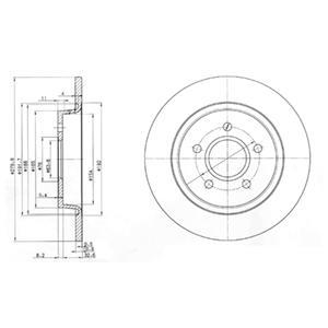 

Тормозной диск DELPHI BG3897
