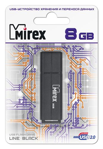 Флешка MIREX Harbor 8ГБ Black (13600-FMUBHB08)