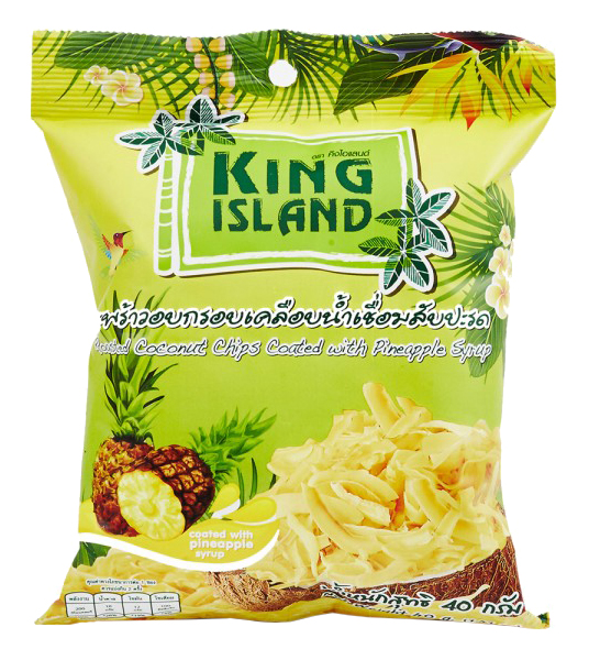 

Кокосовые чипсы King Island с ананасом 40 г