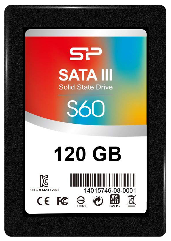 

SSD диск Silicon Power Slim S60 120ГБ (SP120GBSS3S60S25), Slim S60