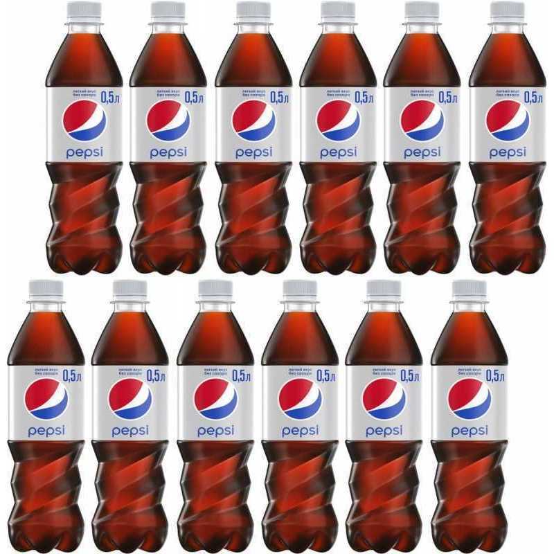 

Напиток Pepsi Light газированный 0.5 л упаковка 12 шт