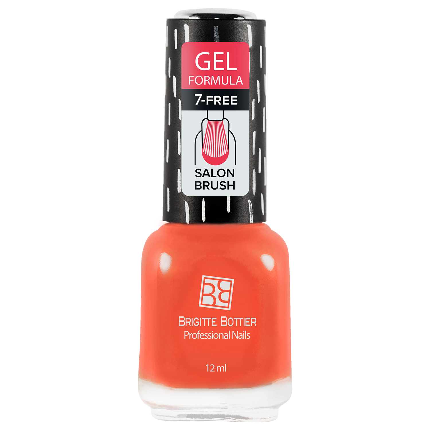 

Лак с гелевым эффектом Brigitte Bottier Gel Formula тон 44 яркий оранжевый, 12 мл