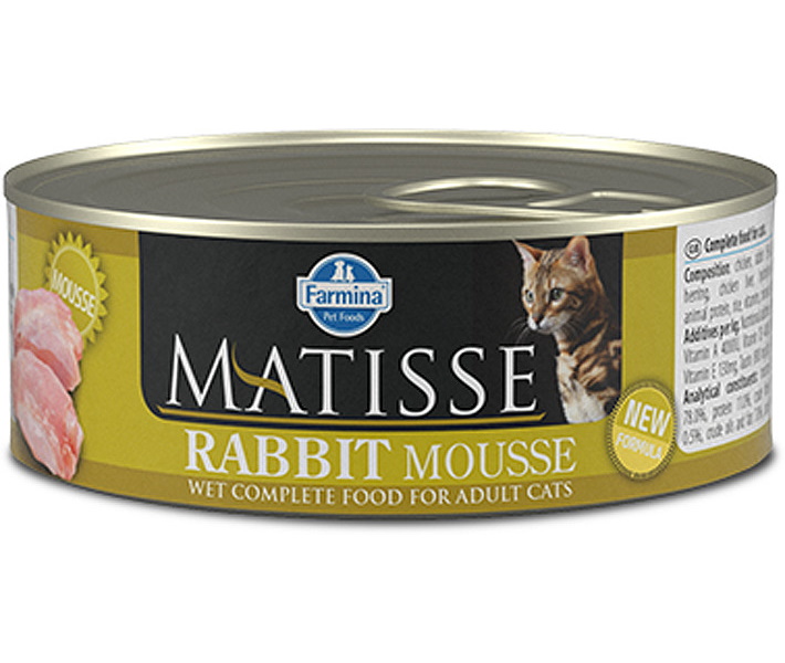 фото Консервы для кошек farmina matisse mousse, мусс с кроликом, 85г