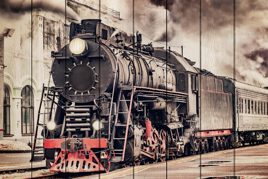 

Картина на дереве Старый поезд 01-0219-60х90 Дом Корлеоне, Дом Корлеоне