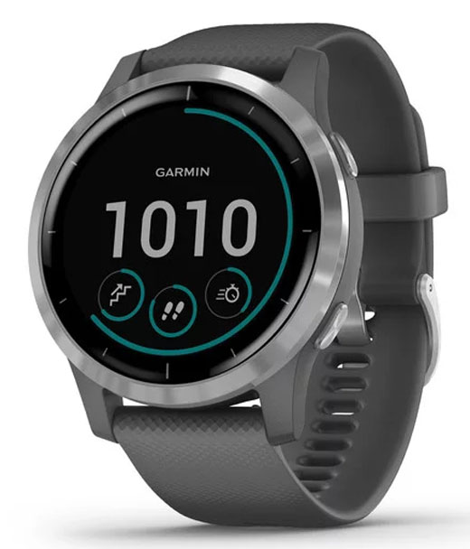 фото Спортивные наручные часы garmin vivoactive 4 shadow gray/silver