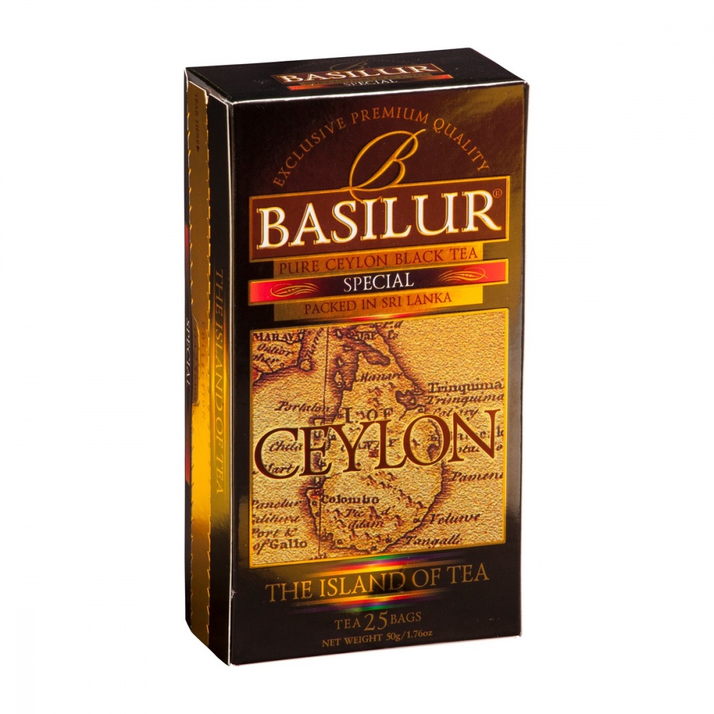 

Чай Basilur Остров - Спешиал черный 25 пакетиков