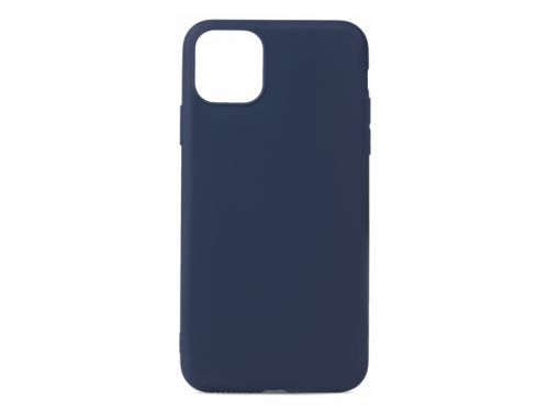 фото Чехол tpu matte для iphone 11 dark/blue nobrand