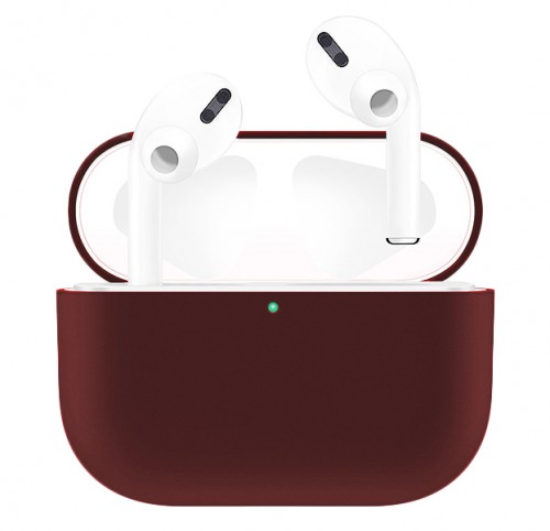 фото Чехол nobrand для airpods pro burgundy