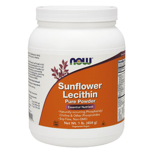 NOW Sunflower Lecithin Pure Powder 454 г