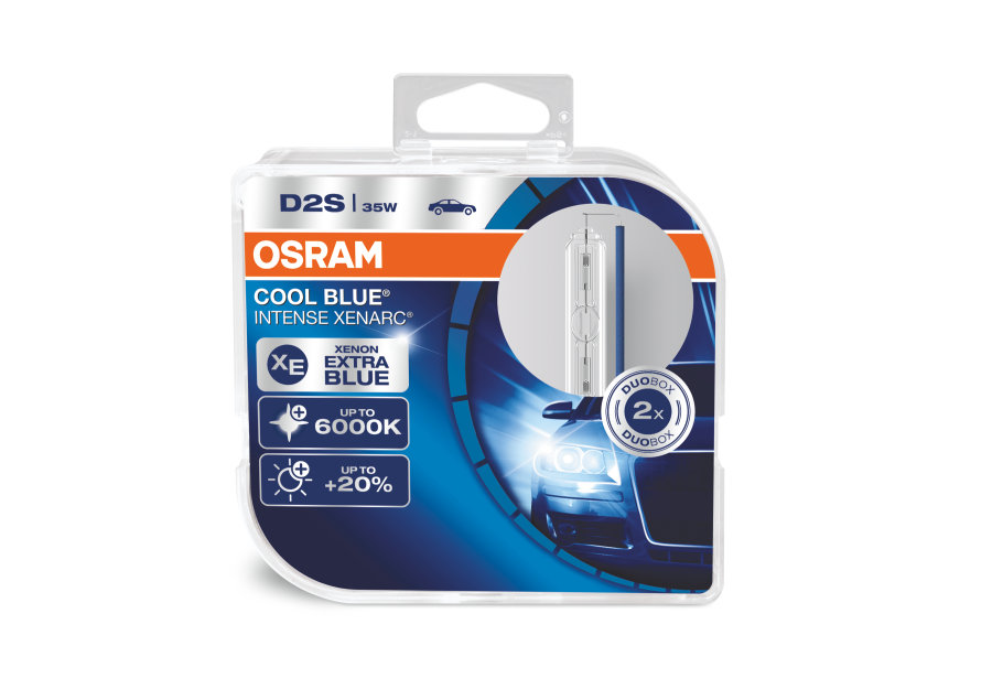 фото D2s (35w) лампа xenarc® cool blue® intense 2шт. в пласт.коробке osram арт. 66240cbi-hcb