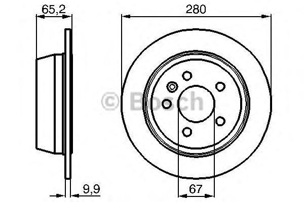 фото Тормозной диск bosch 0986478873