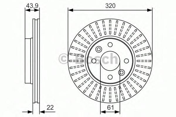 Тормозной диск BOSCH 0986479S9