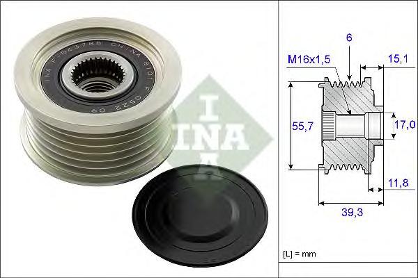 

Шкив генератора Ina 535024910