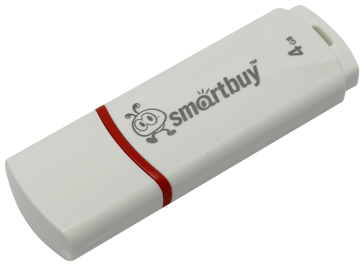 Флешка SmartBuy Crown 4ГБ White (SB4GBCRW-W)