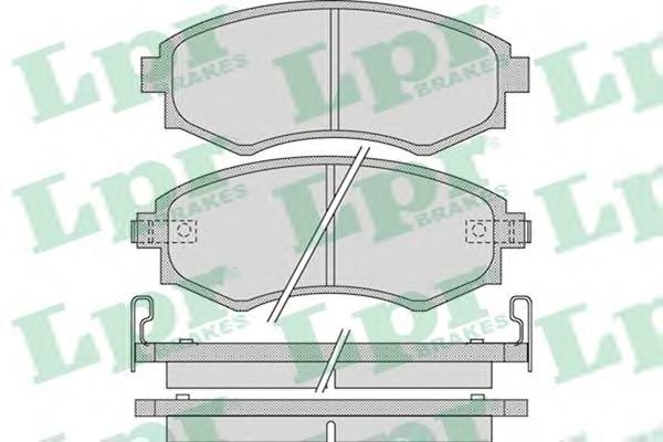 

Комплект тормозных колодок Lpr 05P1097