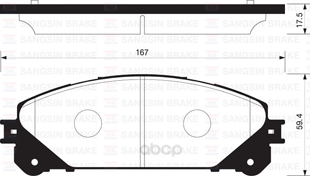 

Колодки тормозные Sangsin brake SP2137