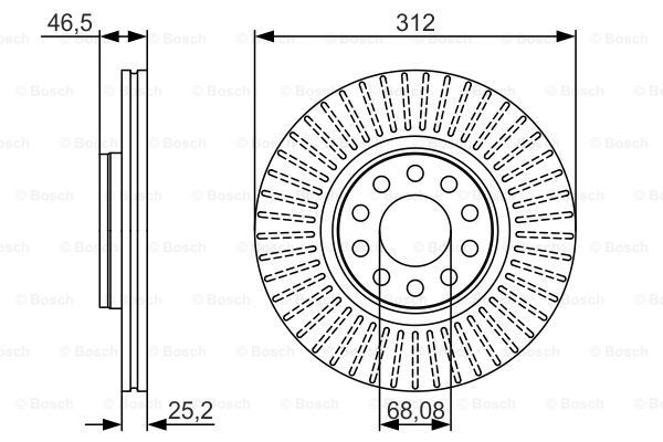 фото Тормозной диск bosch 0986479a30