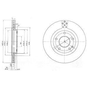 

Тормозной диск DELPHI BG3829