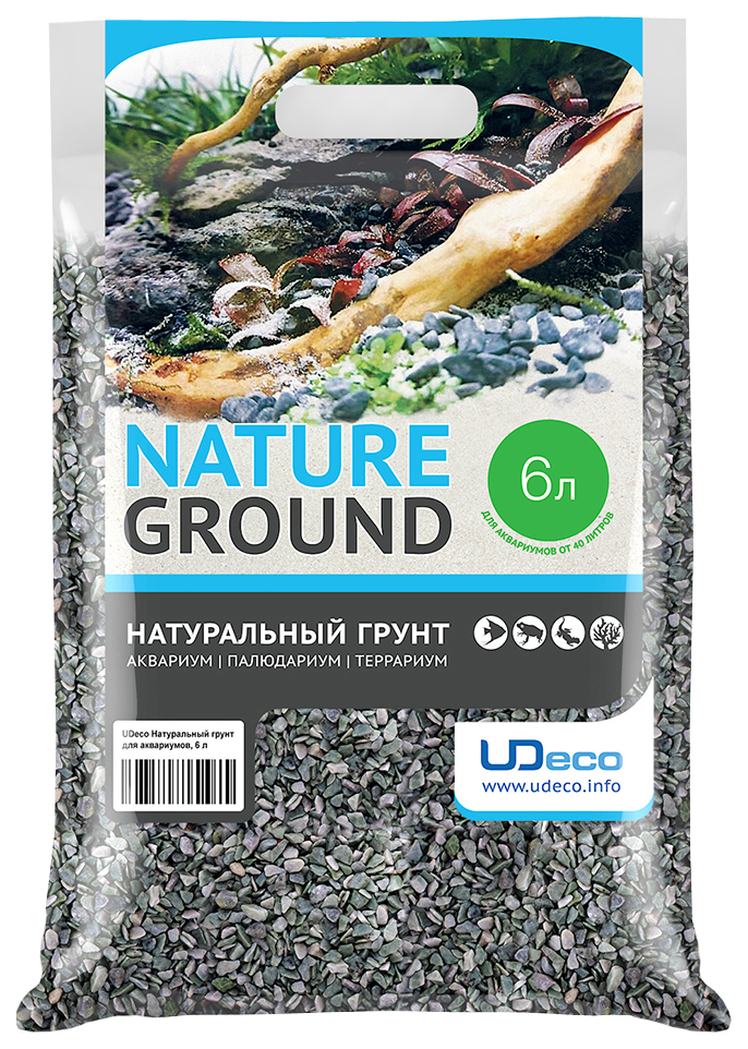 

Грунт для аквариума UDeco Canyon Emerald 4-6 мм 6 л