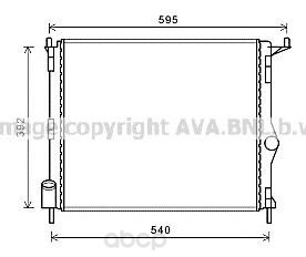 фото Радиатор охлаждения двигателя ava rta2476